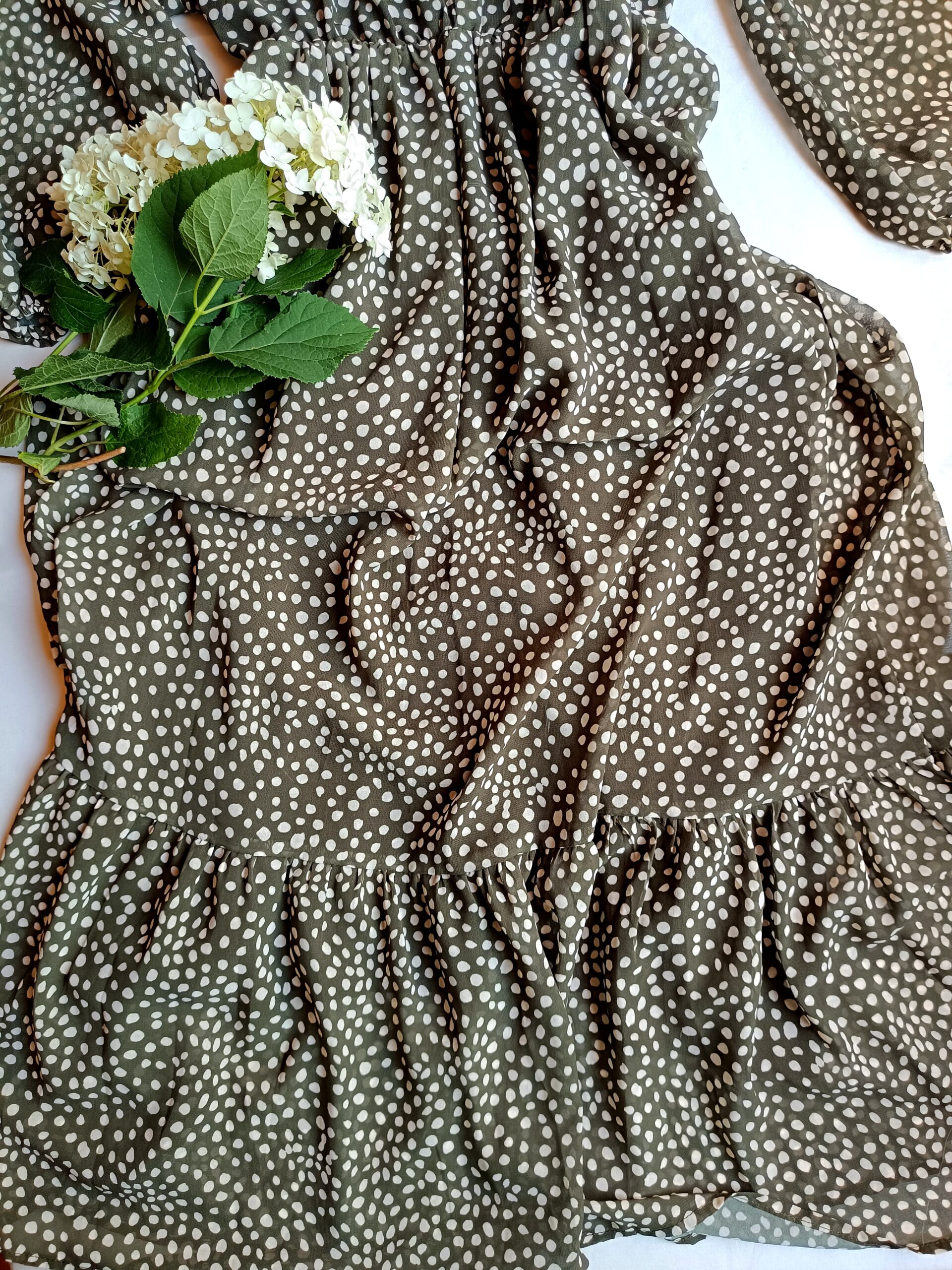 Khaki pöttyös ruha - Image 5