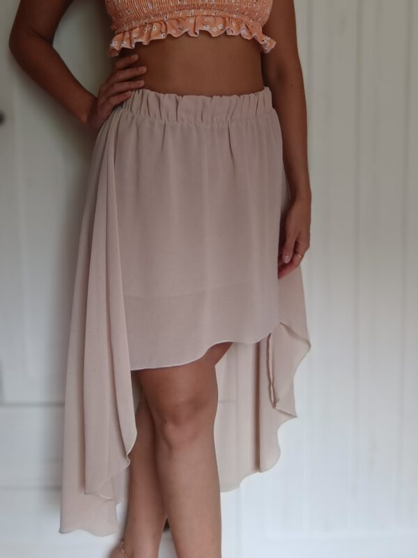 Nude elegáns szoknya