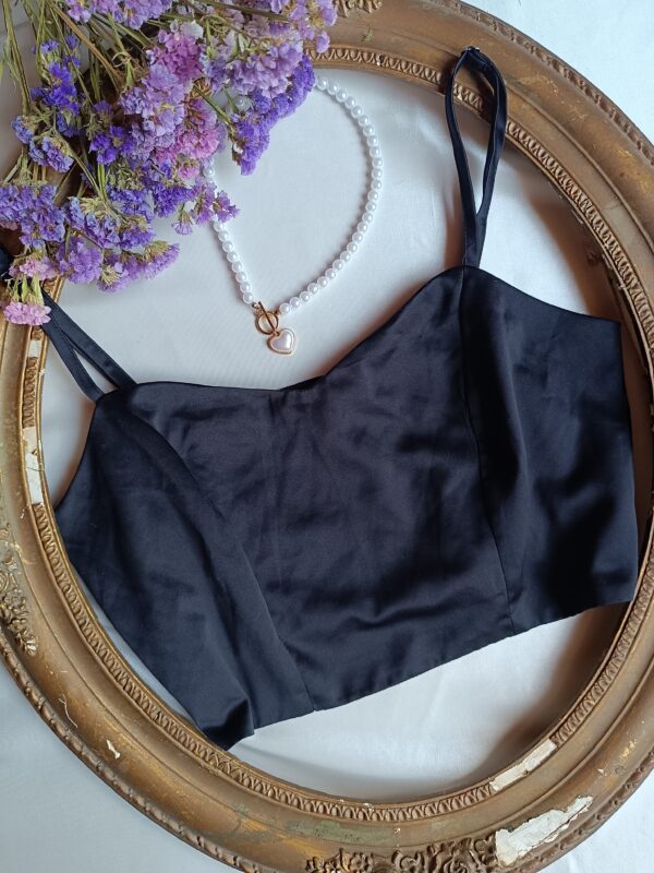 Szatén basic top